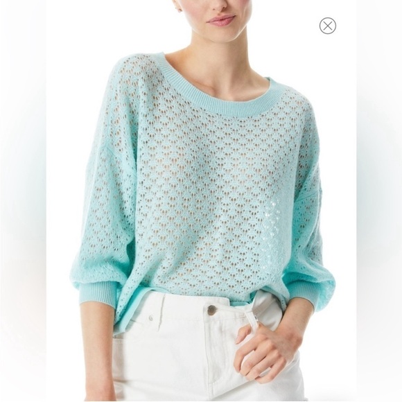Alice & Olivia Saffi Pointelle Knit Cashmere Blend
Sweater size  XL —NWT - Picture 1 of 11